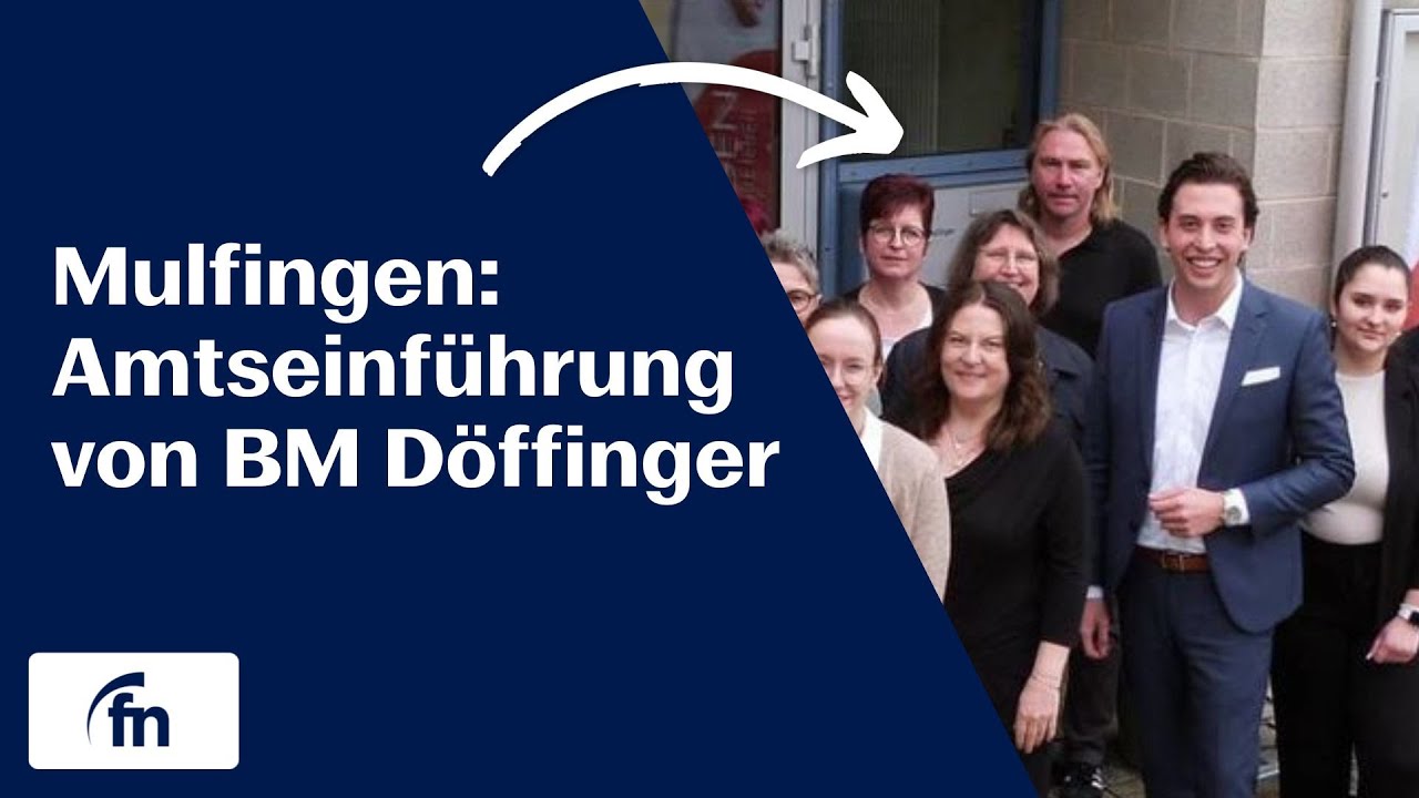 Amtseinführung von Bürgermeister Sören Döffinger in Mulfingen - by Fränkische Nachrichten