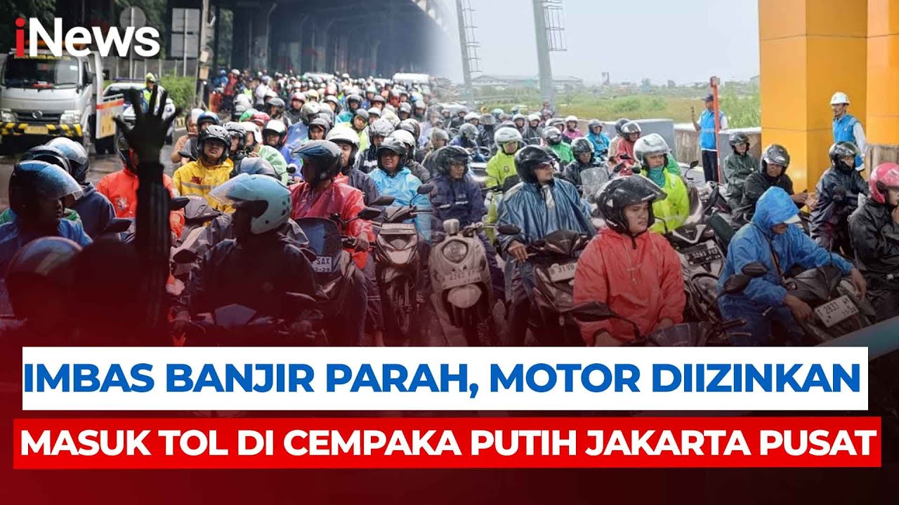 Cempaka Putih Terendam Banjir, Pengendara Motor Diberi Akses Masuk Tol | Breaking News (18/1)