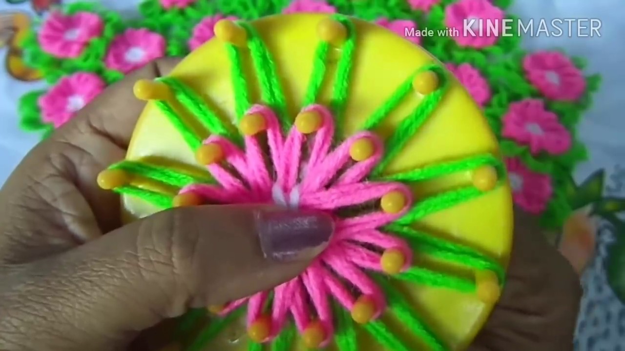 Learn how to make flower loom flower