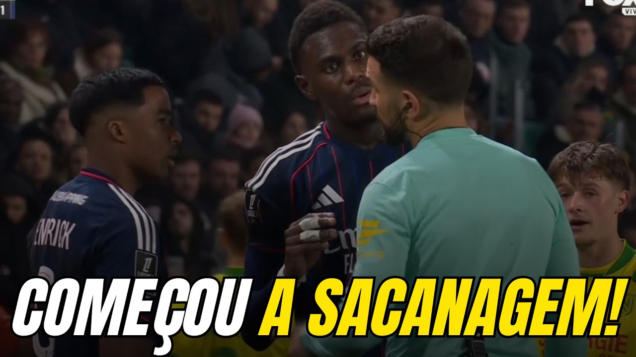 ENDRICK É “EXPULSO DUAS VEZES” NA FRANÇA EM DECISÃO ABSURDA DA ARBITRAGEM