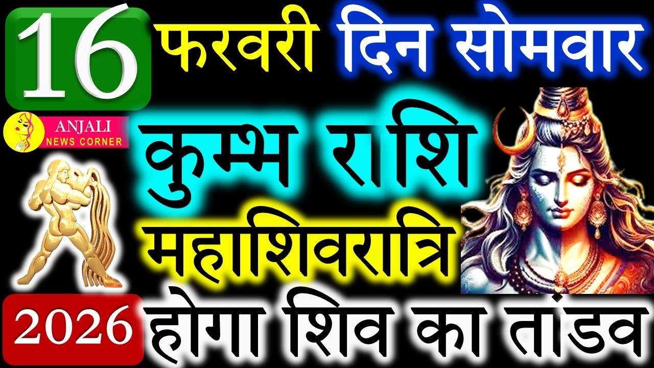 कुंभ राशि 16 फरवरी 2026 महाशिवरात्रि: अचानक बदलाव, नई शुरुआत और बड़ी सफलता के संकेत