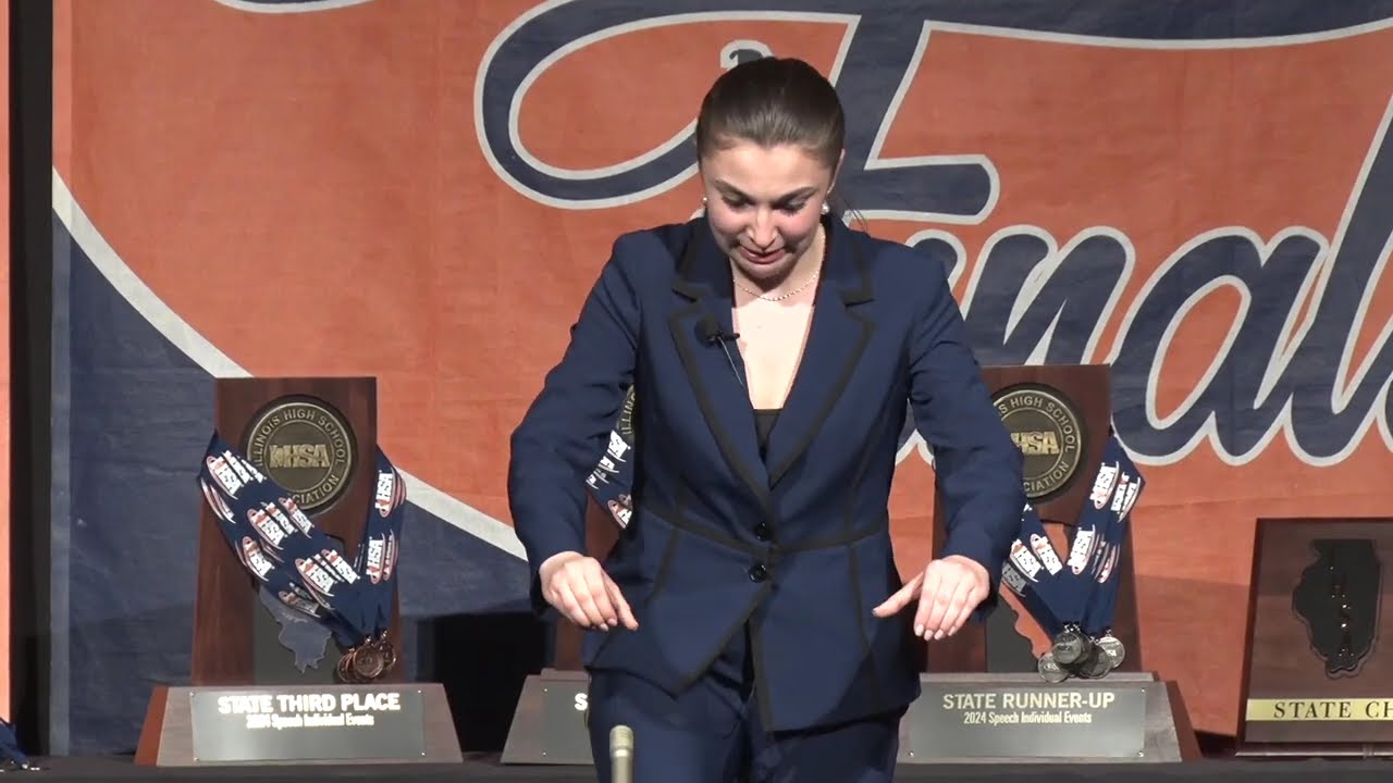 IHSA Speech 2024 Humorous Interpretation State Champion