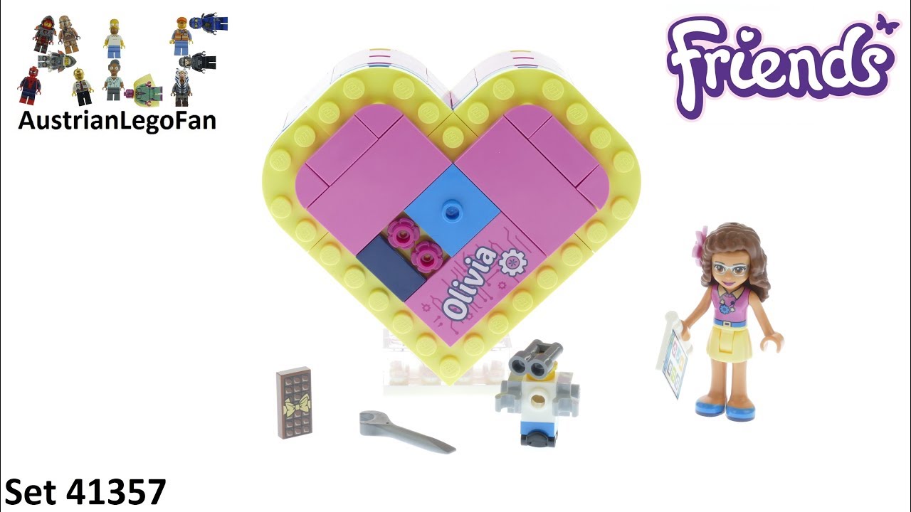 Lego Friends 41357 Pudełko w kształcie serca Olivii - Lego 41357 Speed Build