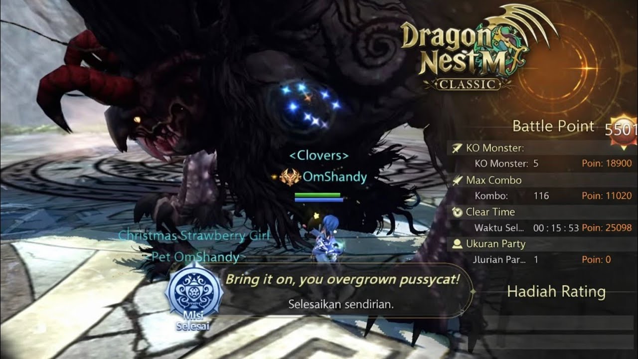 Dragon Nest M Classic Manticore Nest Hell Solo Barbarian Cap 50