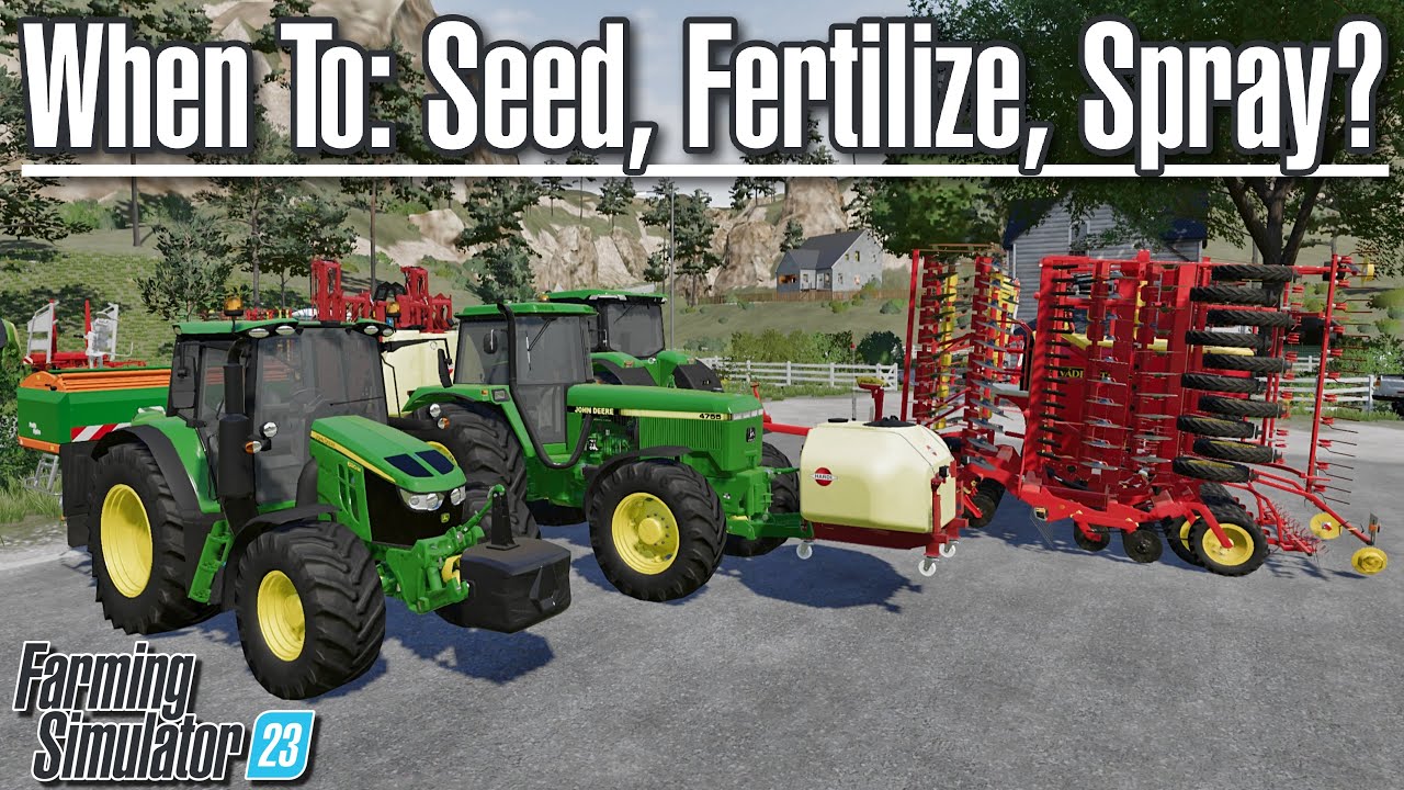 This is the order I seed, fertilize, spray, etc...