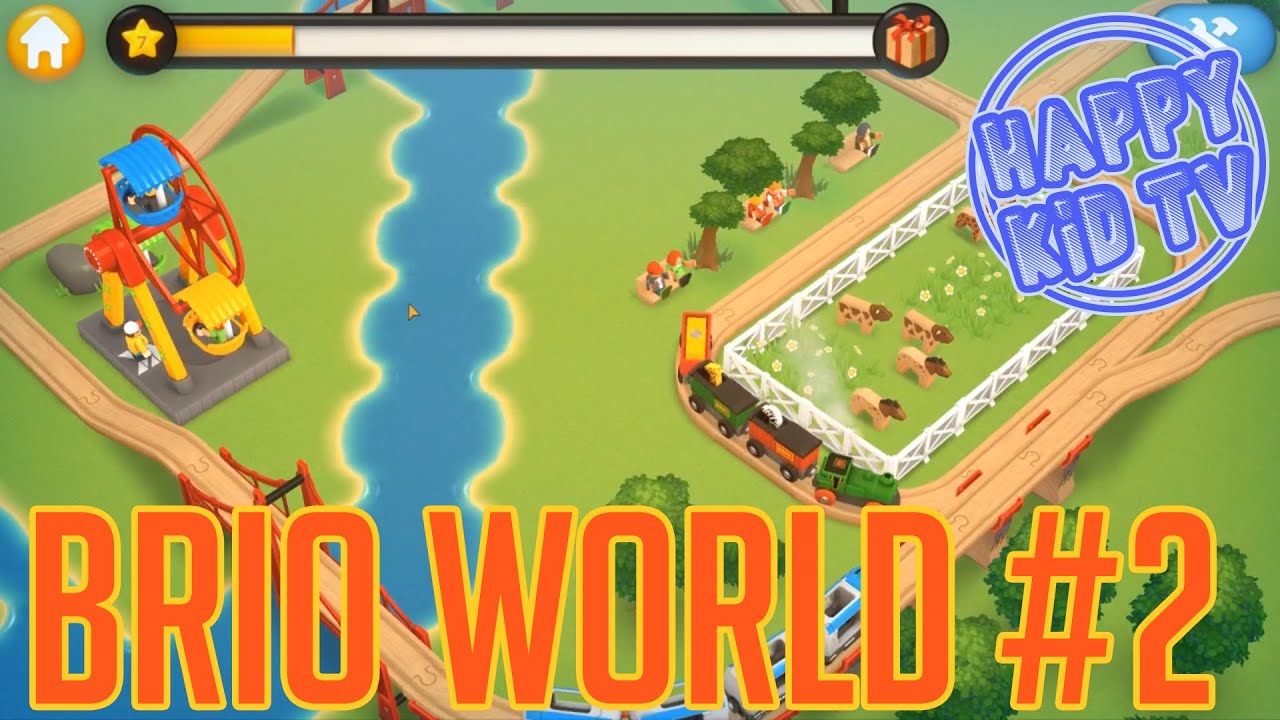 BRIO WORLD! Fun toy train game app. Building our first track!