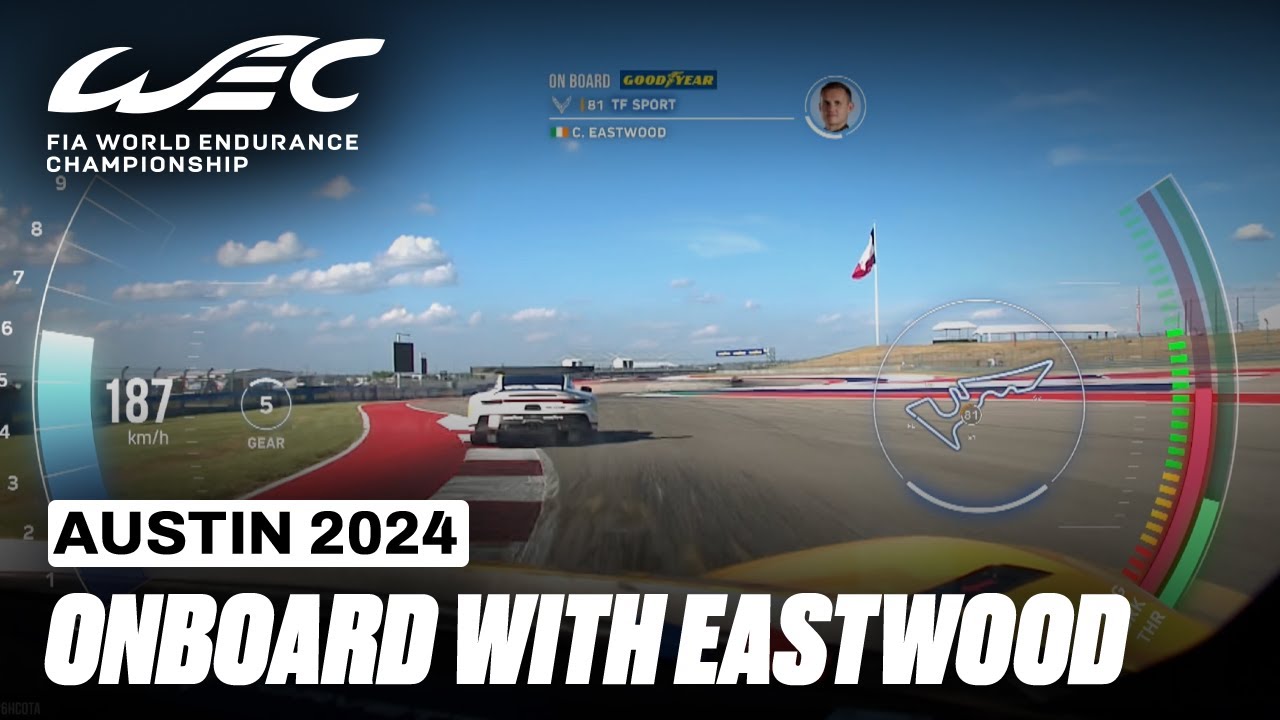 Onboard with Charlie Eastwood Corvette Z06 LMGT3.R I 2024 6 Hours of COTA I FIA WEC