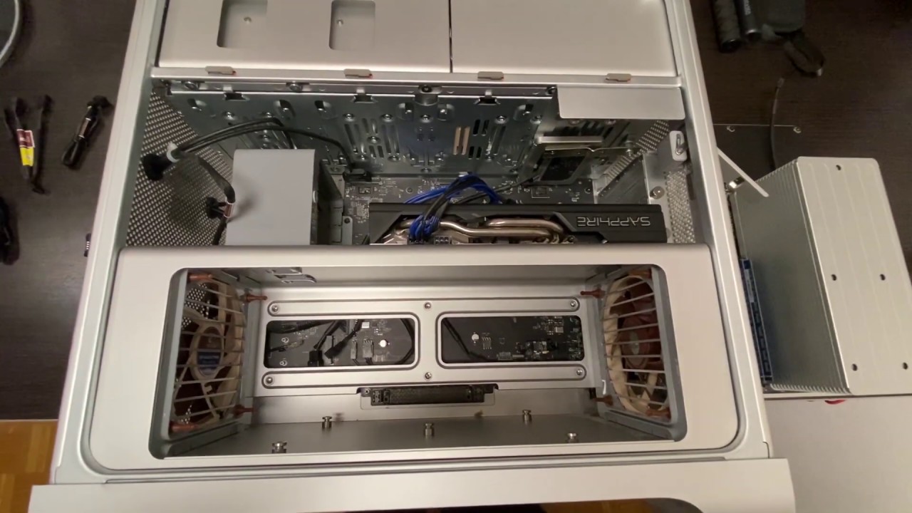 Upgrade de mon Mac pro de 2009 (CPU, GPU, RAM et Catalina) et remplacement des ventilateurs.