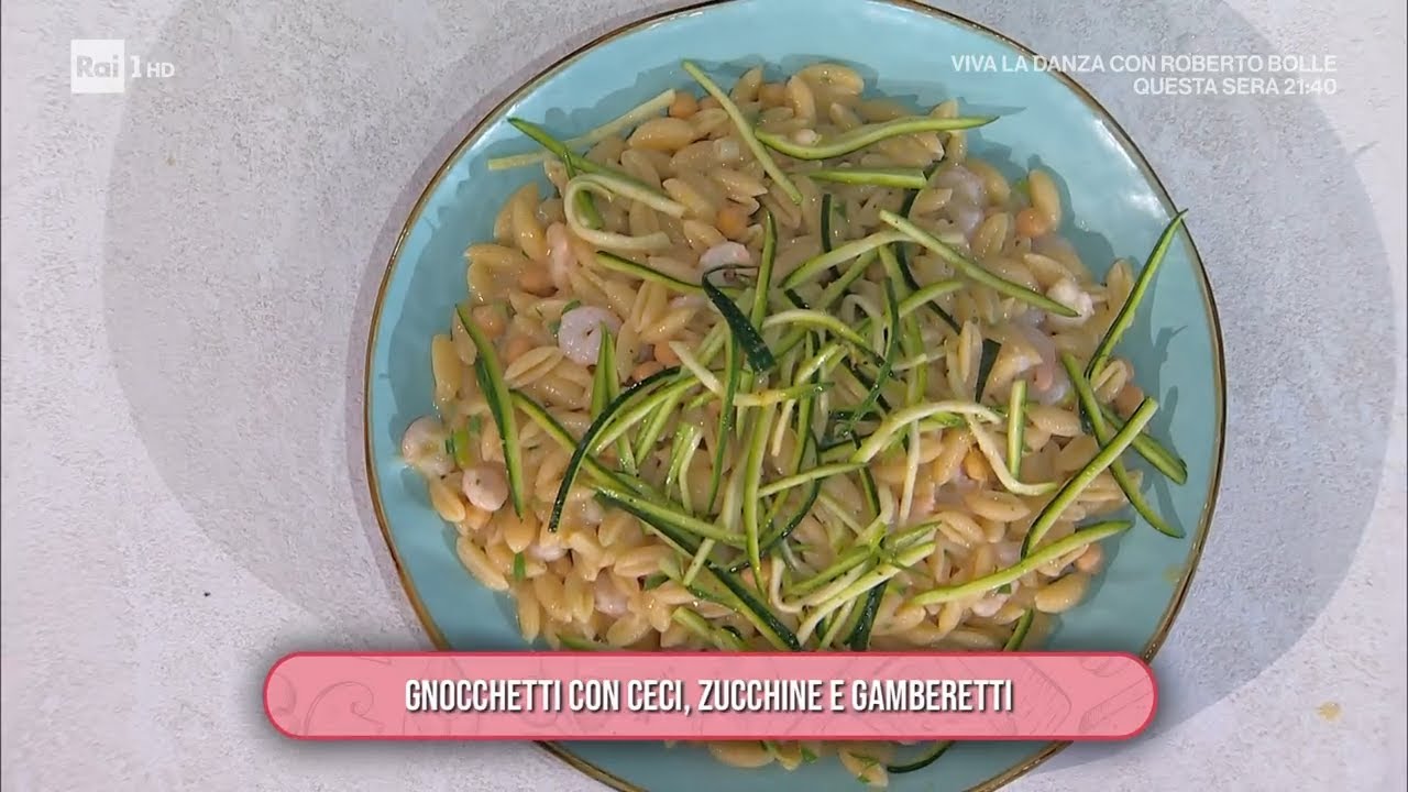 Gnocchetti con ceci, zucchine e gamberetti - È sempre mezzogiorno 29/04/2025