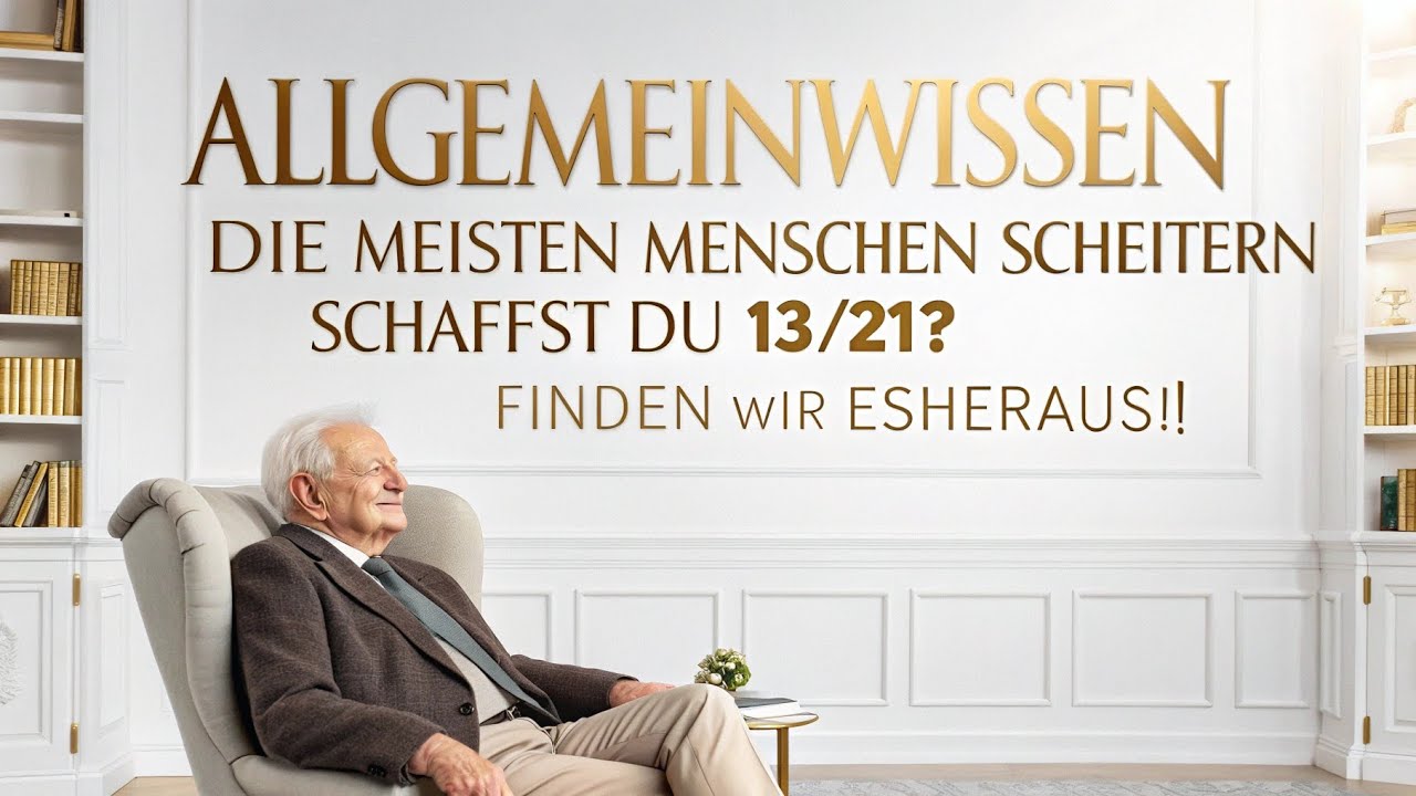 AllgemeinwissenDie meisten Menschen scheitern – Schaffst du 13/21? Finden wir es heraus!