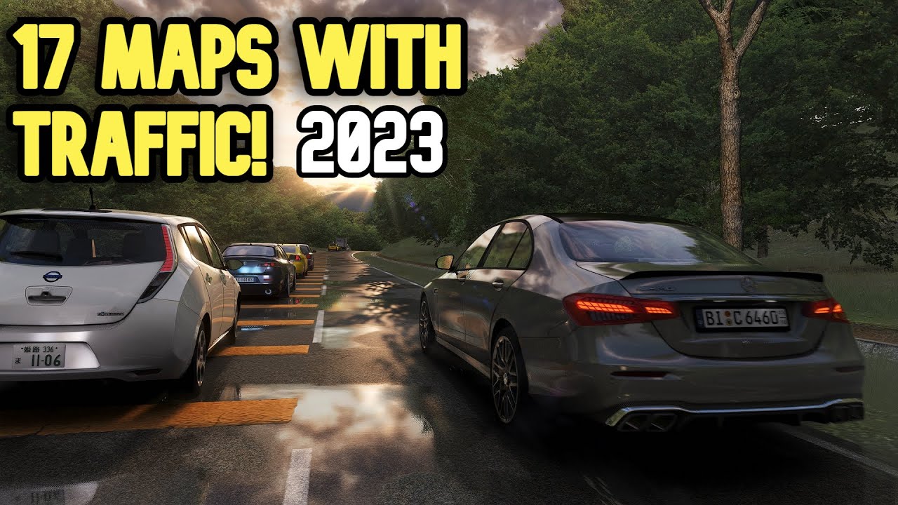 TOP 17 Maps with TRAFFIC for ASSETTO CORSA in 2023!