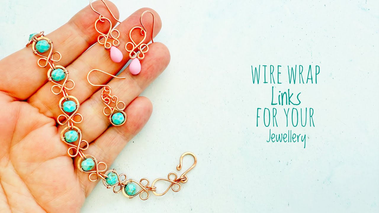 EASY Wire Wrap Links - How To Make DIY Jewelry With SIMPLE Techniques
