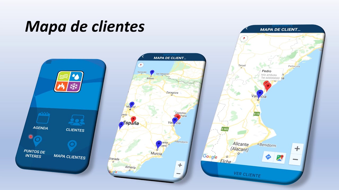 Utilidades Mapa de Clientes y Puntos de Inter&eacute;s