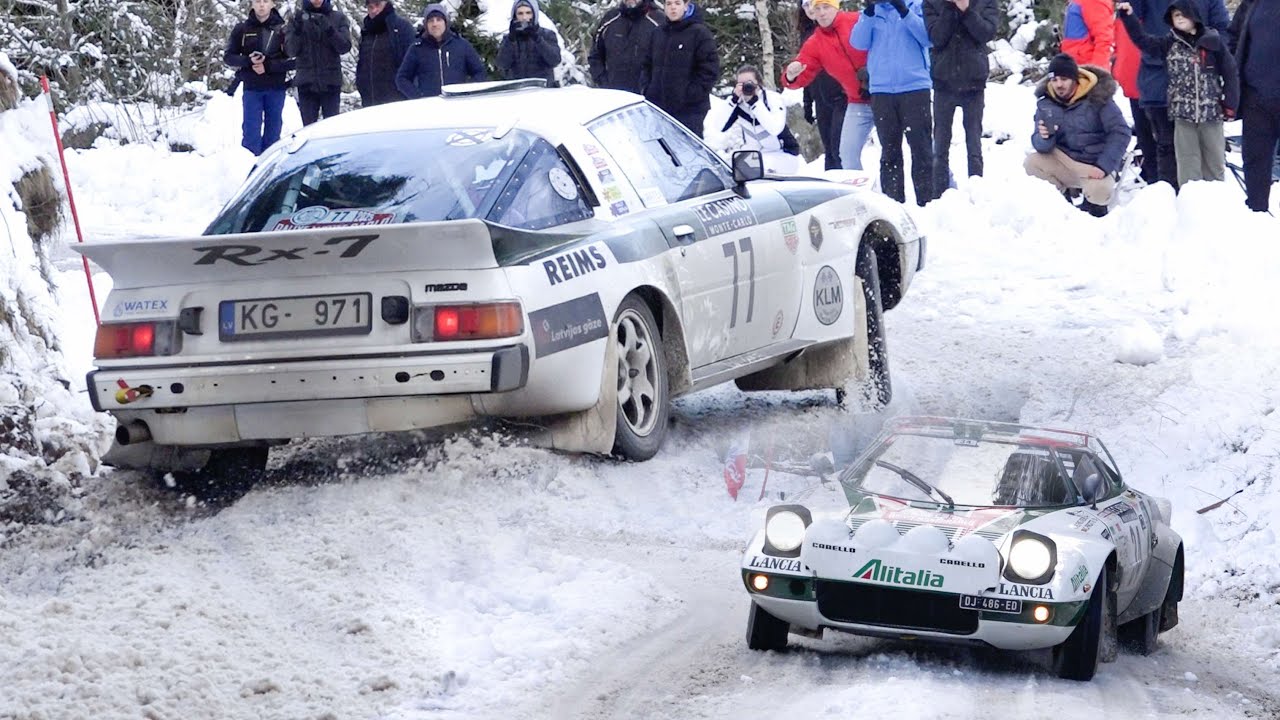Legendary rally cars on snow at Rallye Monte Carlo Historique 2025