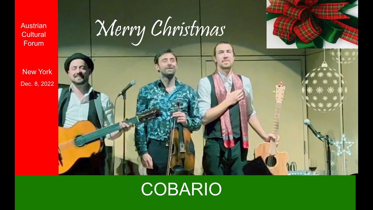 Cobario music group in New York for a Christmas event, Dec.8, 2022