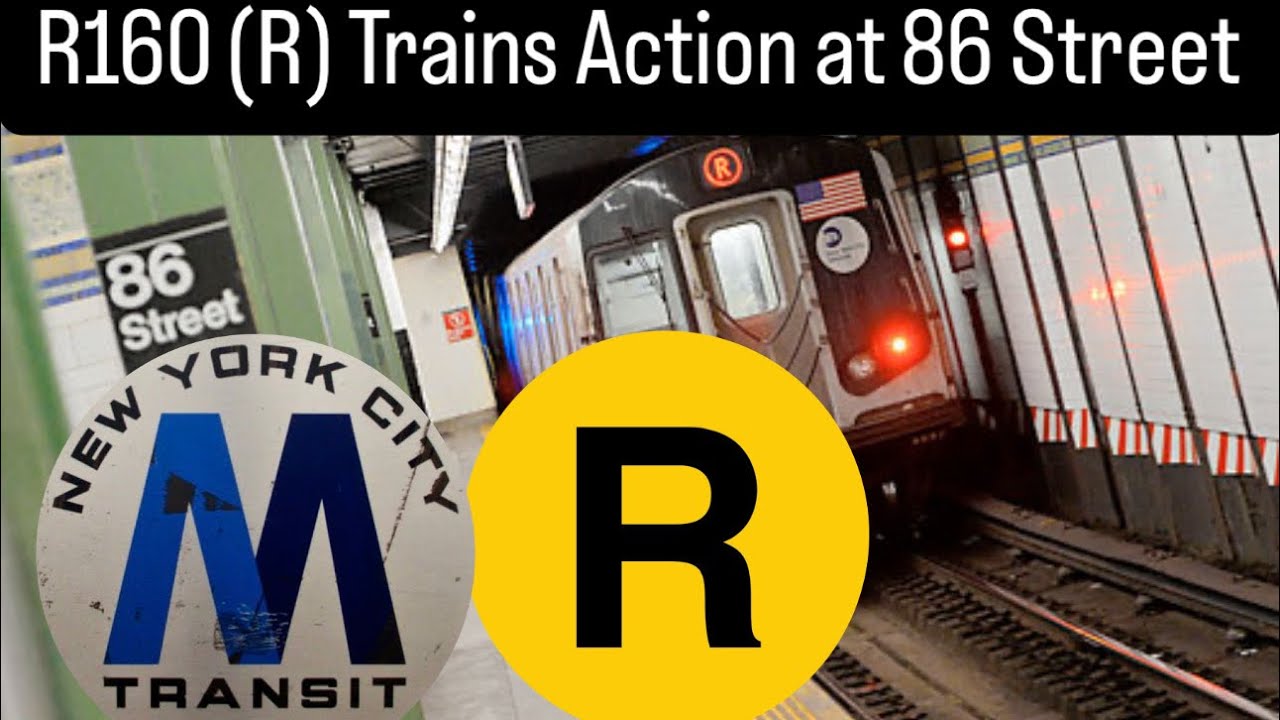 MTA NYCT: R160 (R) Trains Action at 86 Street (12-2-25)