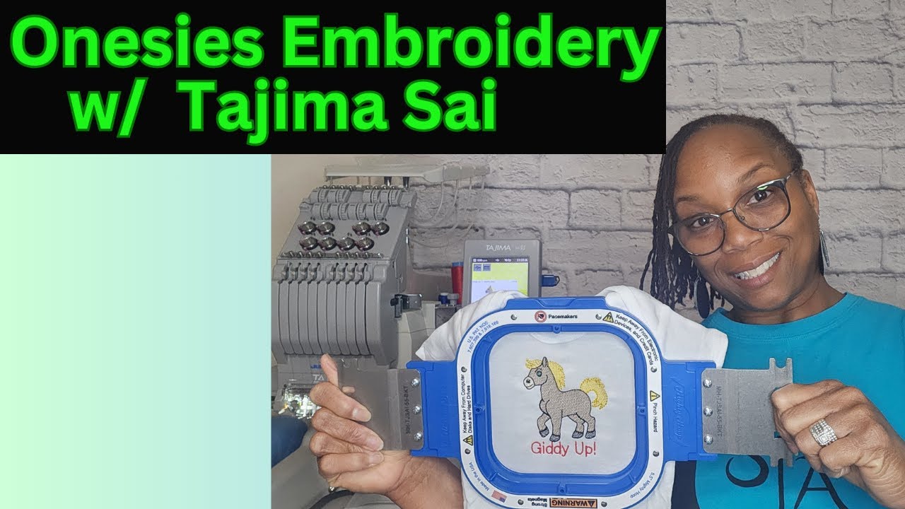 Embroidery on Baby Onesies w/ Tajima Sai