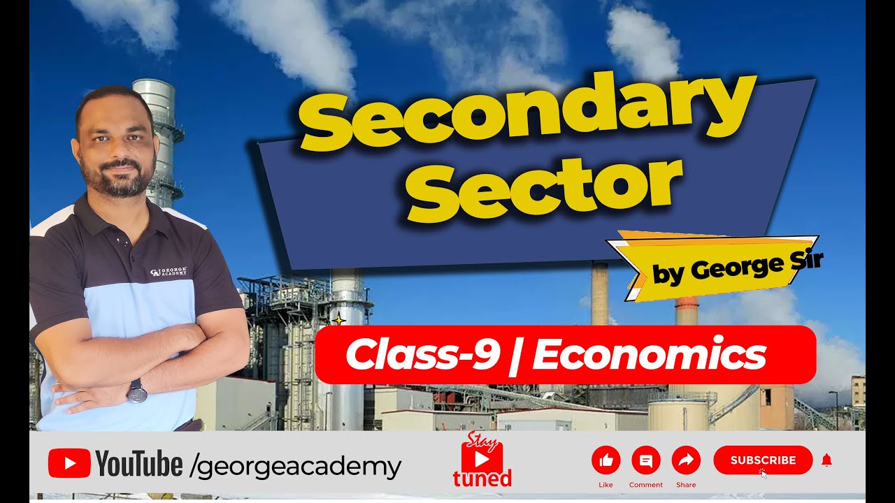 Secondary Sector Class 9 | ICSE Economics | Indian Economy | @georgeacademy7833