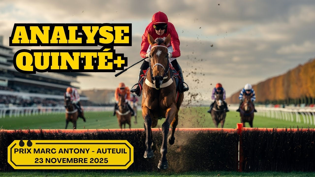 َAnalyse du quint&eacute; de 23 Nov Marc Antony #quint&eacute; #turf #tuyau #tocard #haies #pmu #auteuil