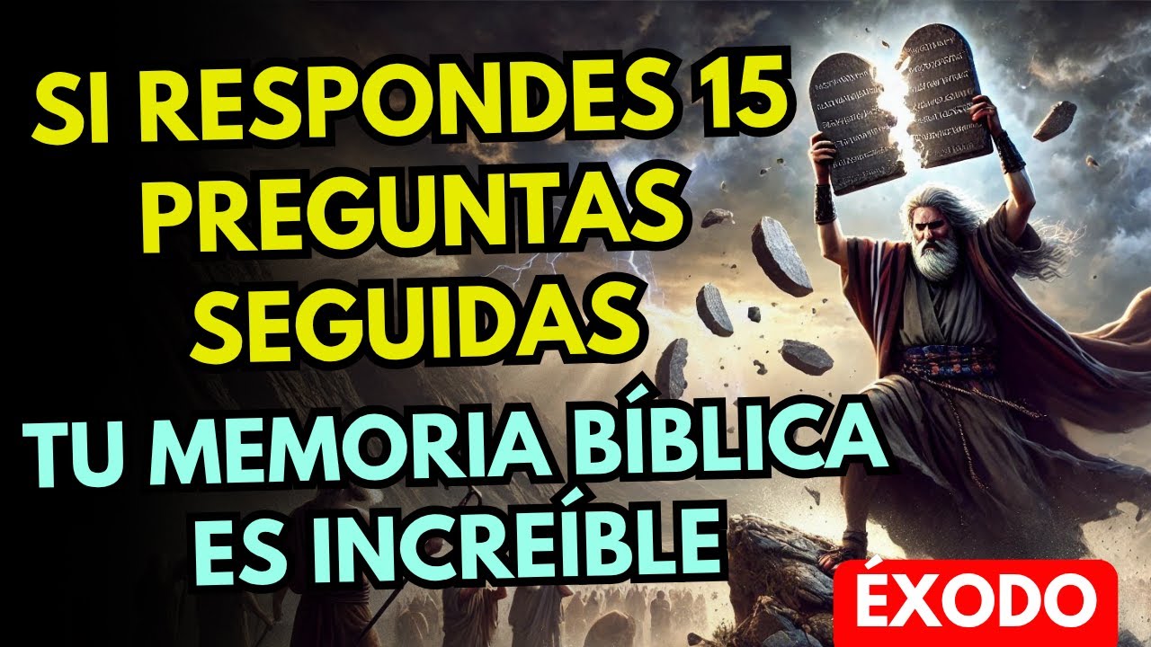 😱 ¿Puedes con este Reto Bíblico del Éxodo? 15 Preguntas que Pondrán a Prueba tu Fe 📖🔥 | Quiz Bíblico