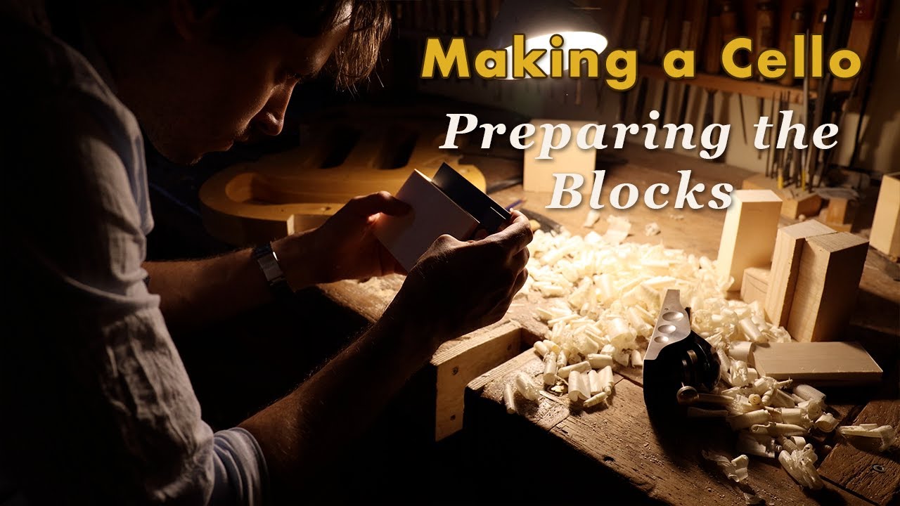 Making a CELLO | Preparing the BLOCKS - 2025 Giuseppe Guarneri Filius Andreae model