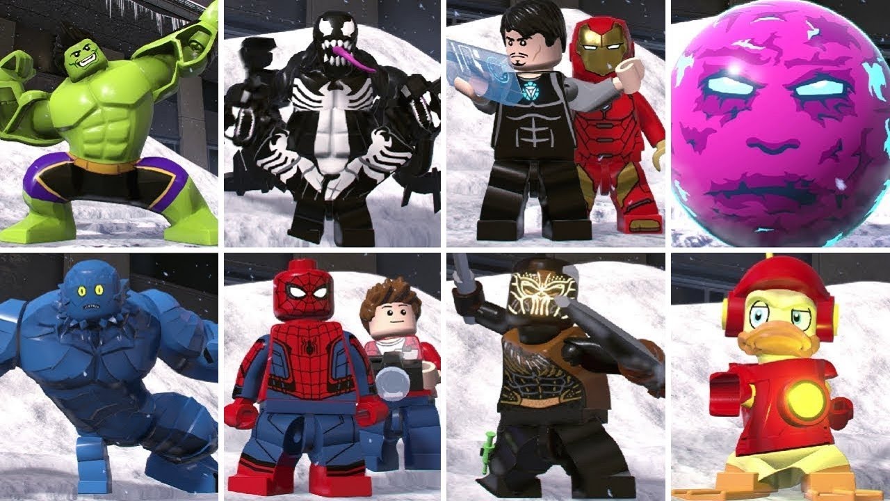 All Character Transformations in LEGO Marvel Super Heroes 2 (W/ All DLC)