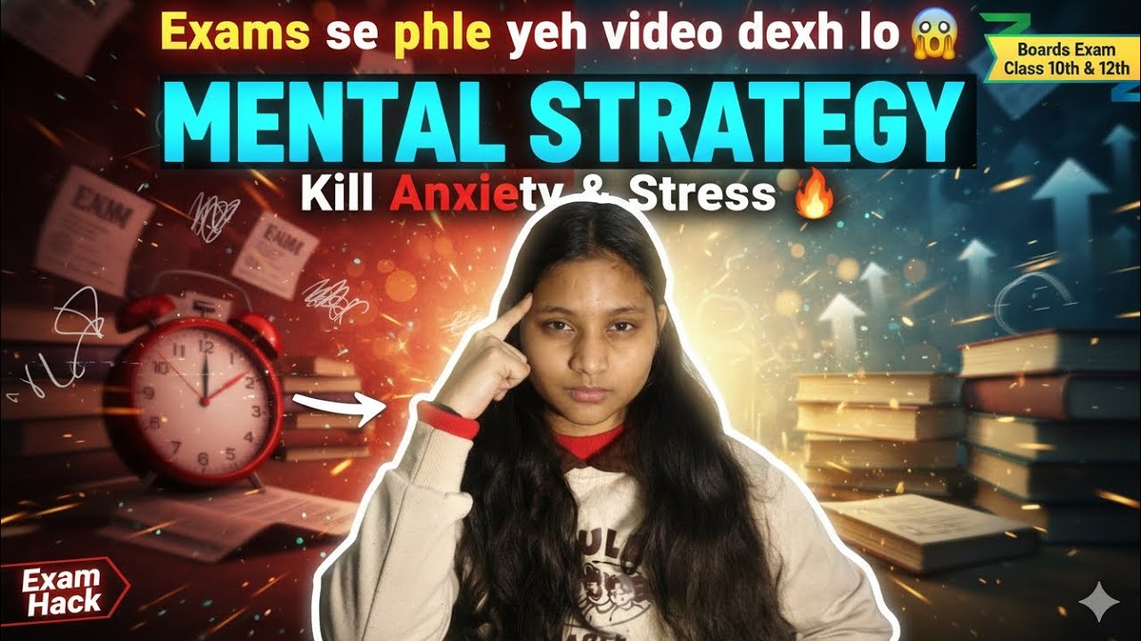 Exam Fear Khatam 😨❌ | Mental Strategy Before Boards (Class 10th & 12th) 🔥 # cbse
