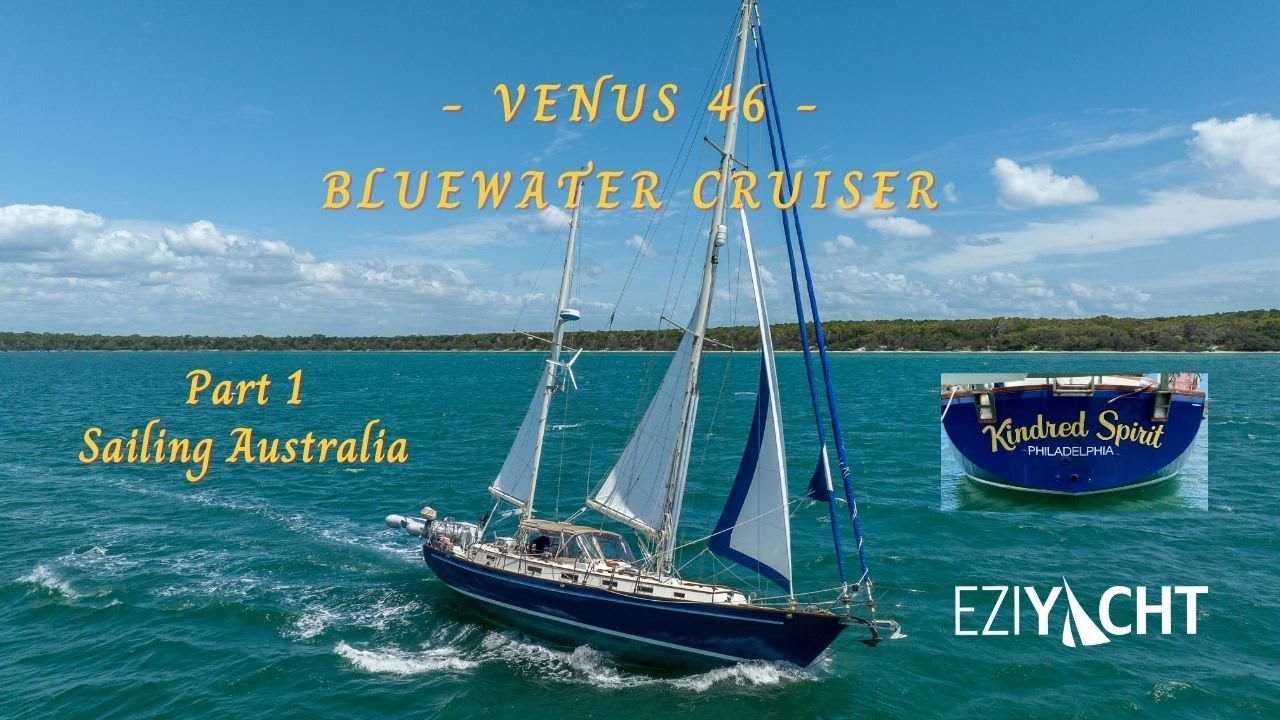 Bluewater Sailing Ketch - Venus 46 - Ready for World Sailing - view with drone Australia