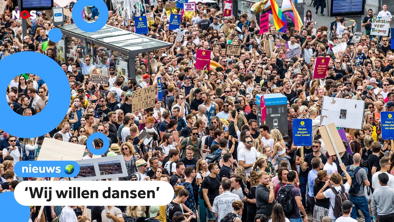 Grote protesten tegen corona-regels voor evenementen