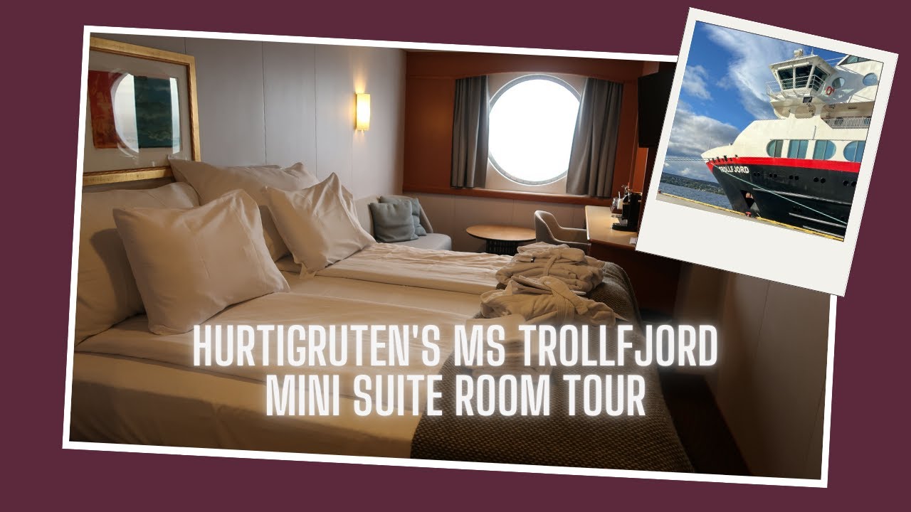 Hurtigruten's MS Trollfjord Mini Suite Room Tour Cabin 703