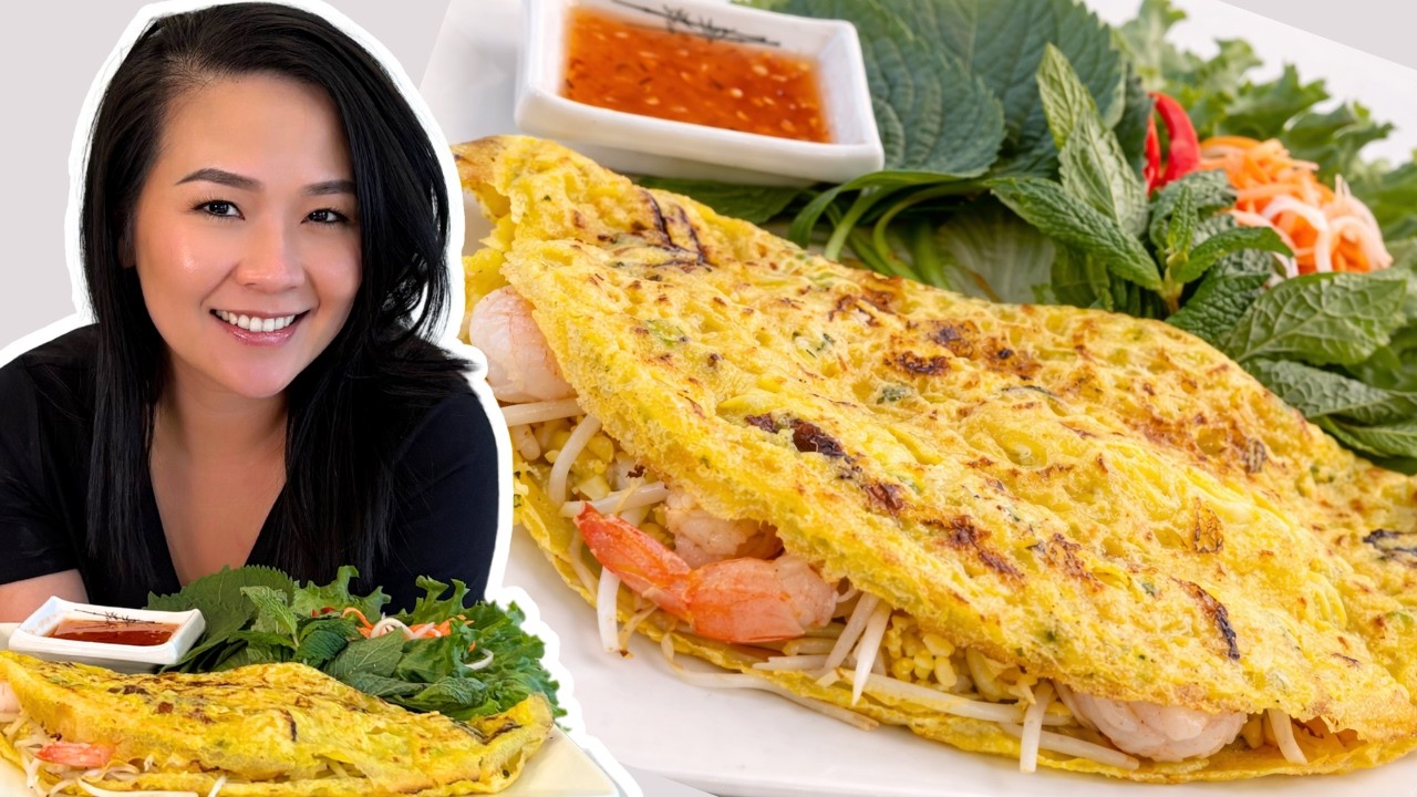 How to Make LEGIT Bánh Xèo at Home (Vietnamese Crispy Crepe Recipe)