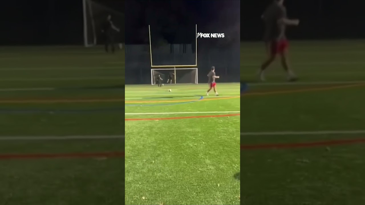 WATCH: Police officer impresses teens with UNEXPECTED soccer skills #shorts #viral #us #foxnews