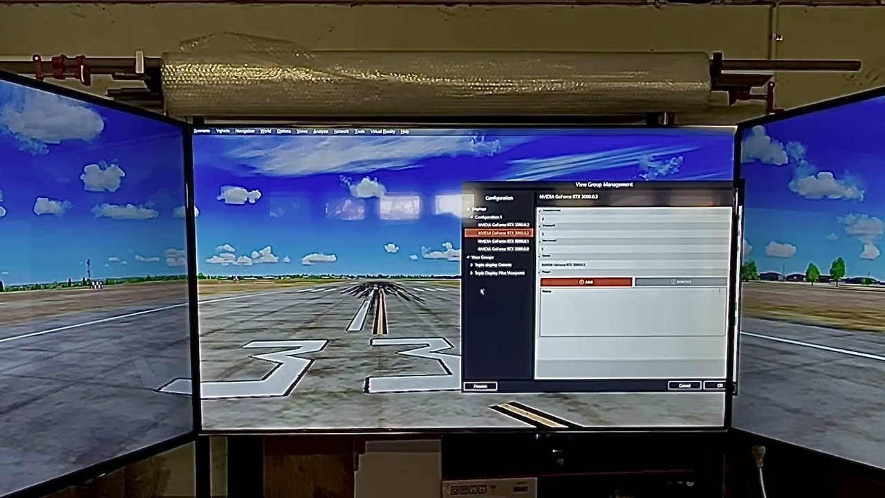 Prepar3D ViewGroup setup as used with XTS Pro