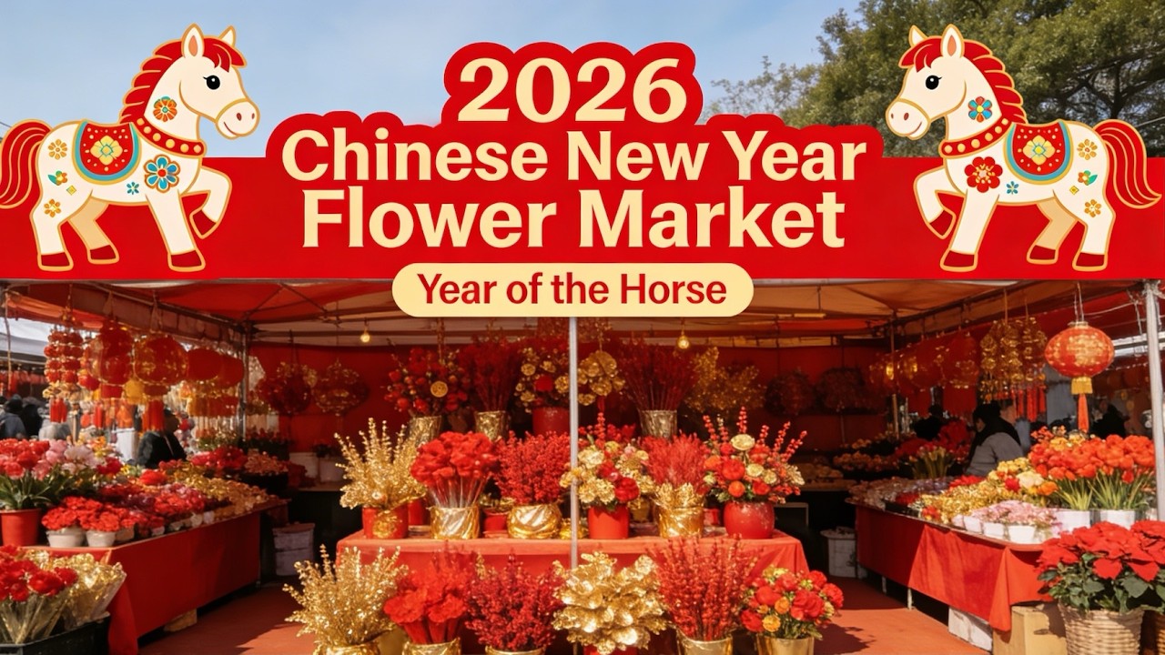 IMMERSIVE First-Person Experience: Dive into China's Spring Festival Flower Market!