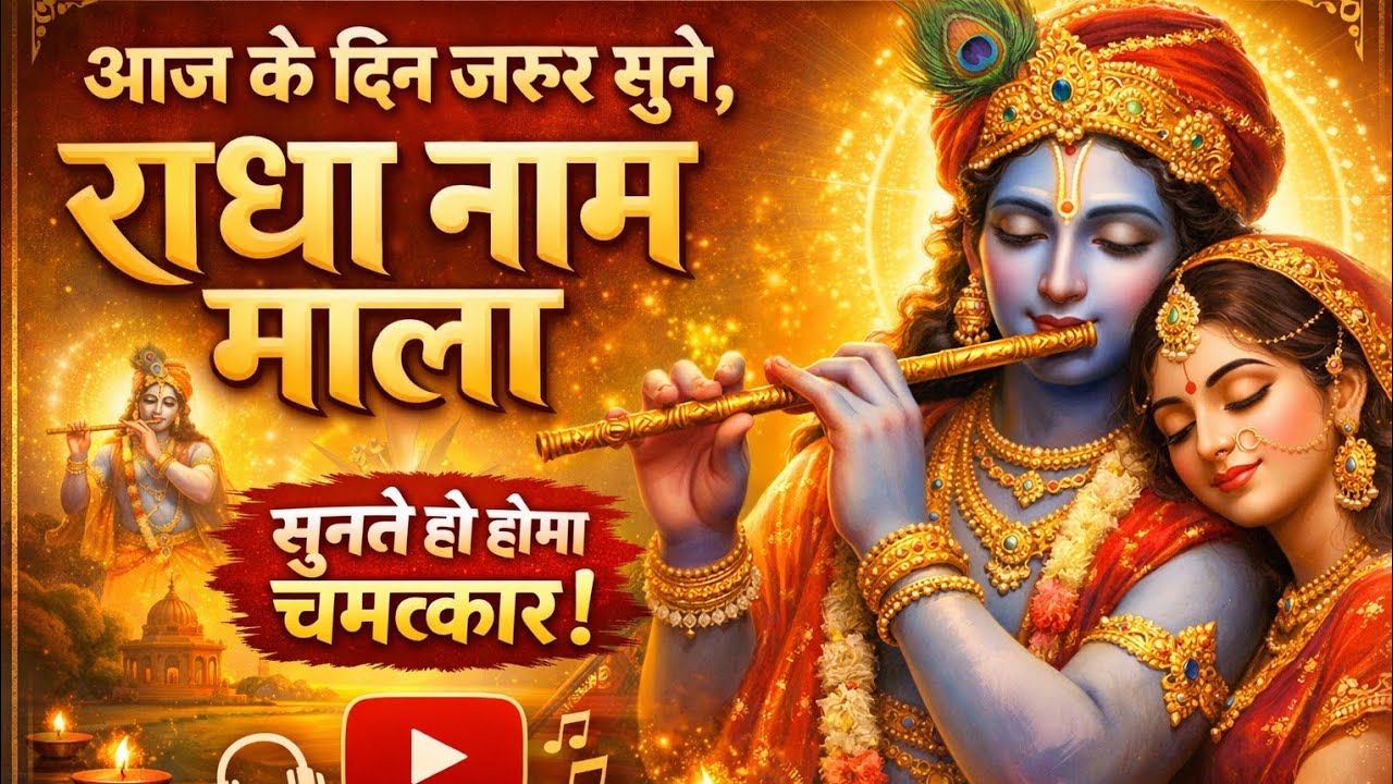 आज के दिन जरूर सुने राधा नाम माला | सुनते ही होगा चमत्कार | Radha Naam Mala Bhajan | Radha Naam Jap