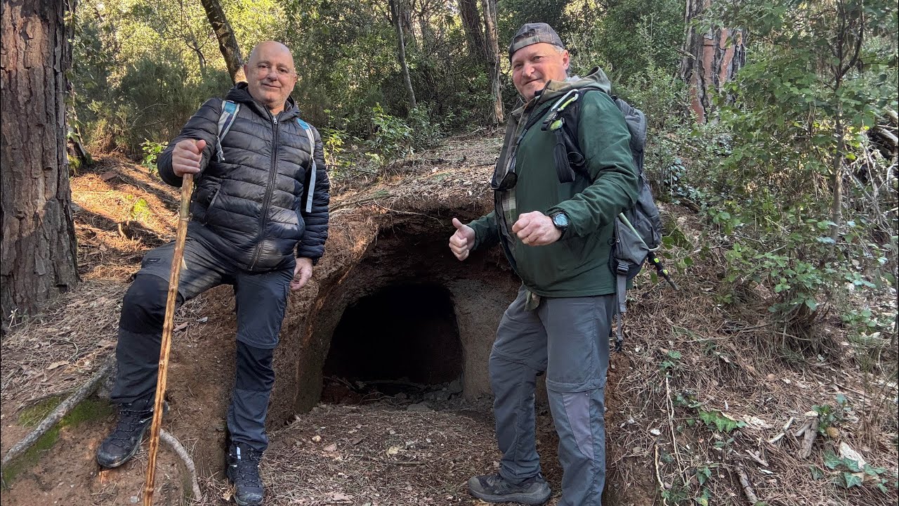 En el Montseny con mucho aire y caída de árboles ￼