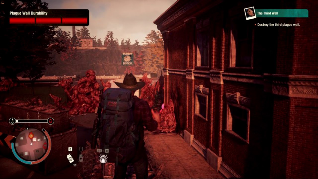 state of decay 2 juggernaut edition heartland plague wall third main mission ,without any damage