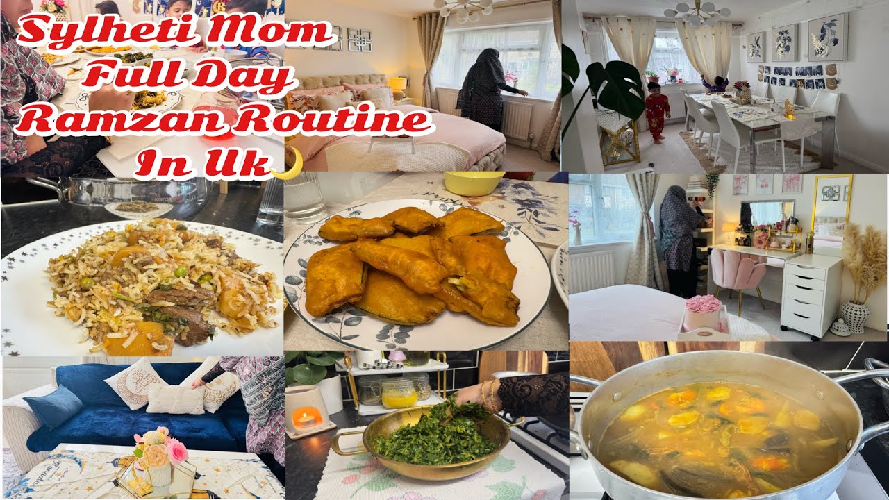 Sylheti Mom Full Day Ramadan Routine in UK| Sehri & Iftar Cooking |সিলেটি শুটকি শিরা রেসিপি#vlog #fy