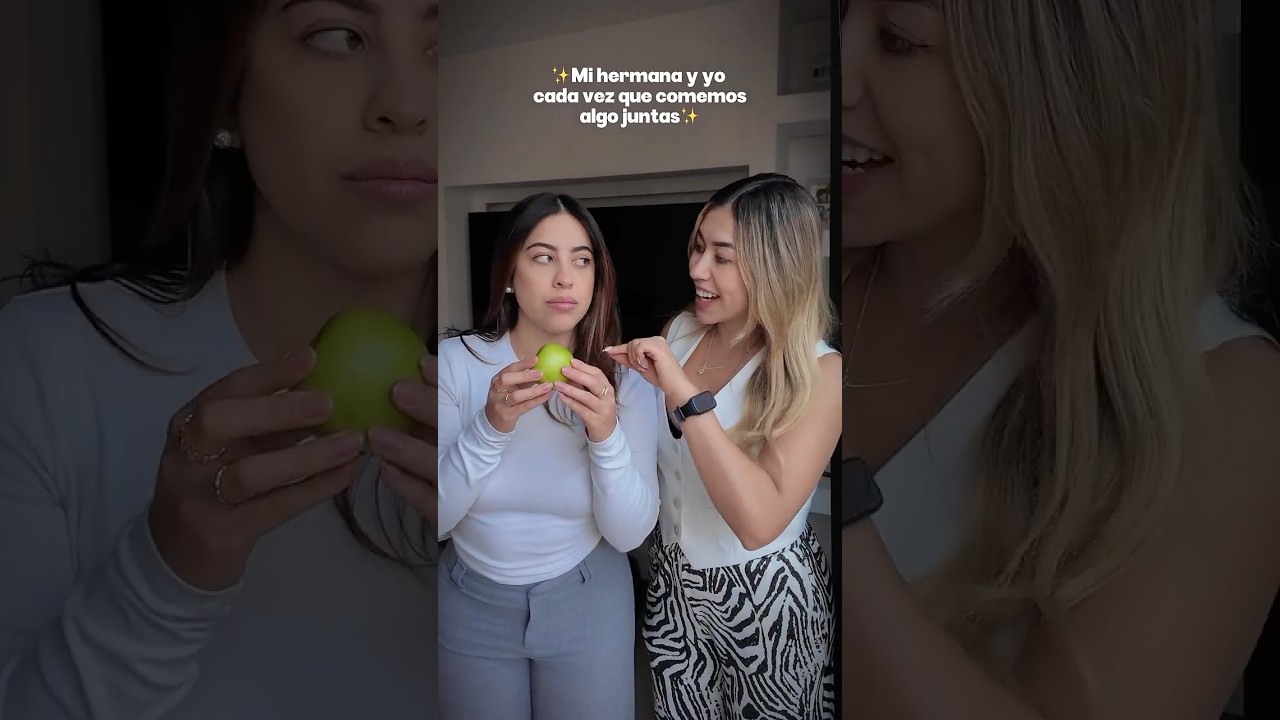 Con mi hermana todo es por mitades 🤣 #hermanas #humor #comedia
