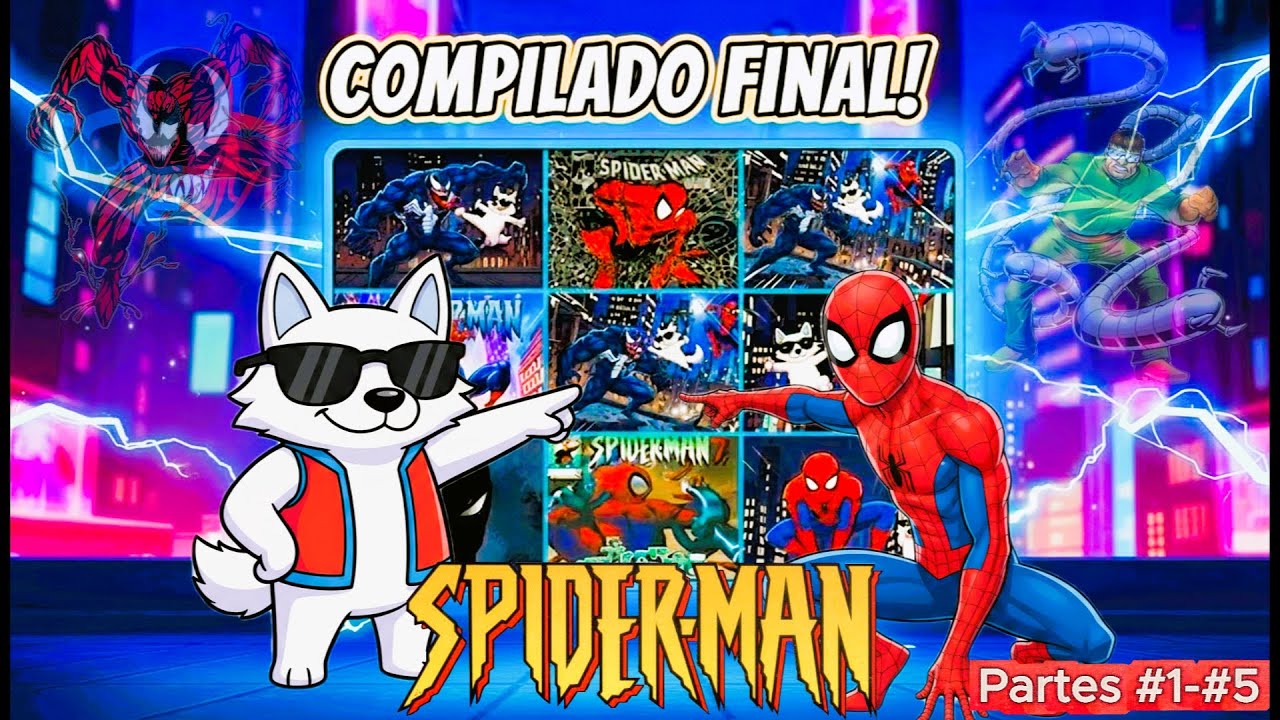 O Homem-Aranha Voltou ! - Spider-Man ( 2000 ) PS1 ESPECIAL ! Full Gameplay / Walkthrough. Partes 1-5