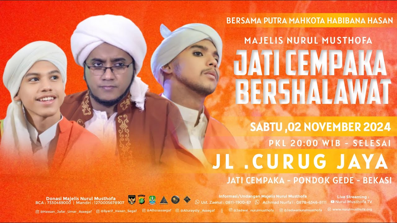 🔴 LIVE | Jati Cempaka Bersholawat | Jl. Curug Jaya Jati Cempaka Pd Gede Bekasi | Sabtu , 02 Nov 2024