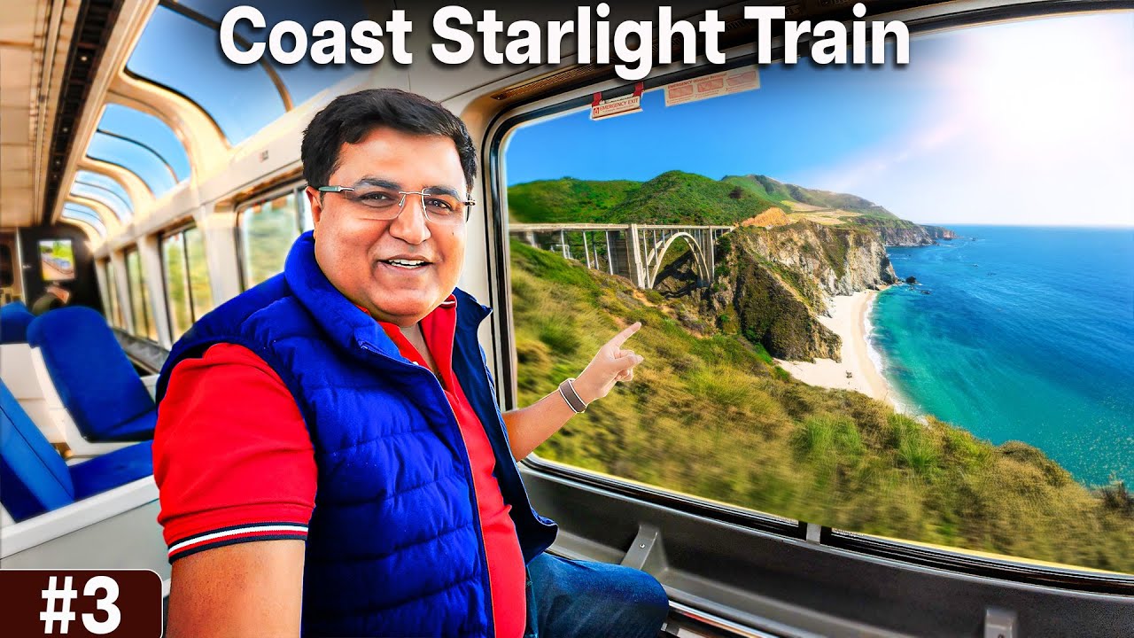 10 Hours on America’s Most Scenic Train 🚆| San Francisco to LA 😍🇺🇸