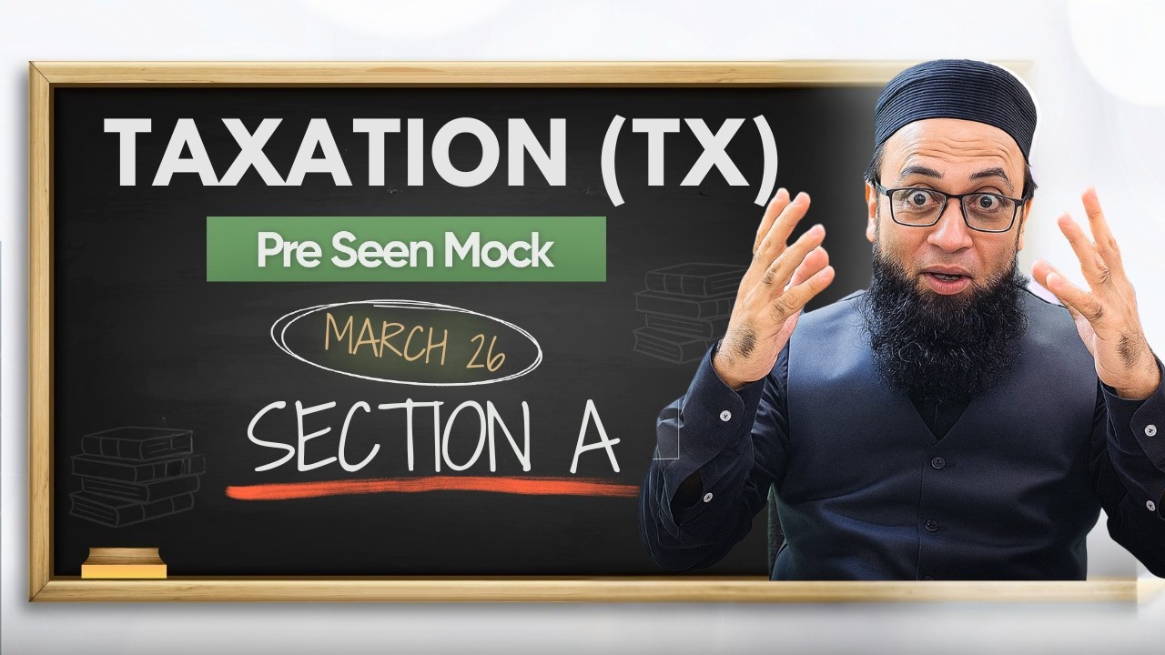 ACCA TAXATION (TX) | PRE SEEN M 26 SECTION A