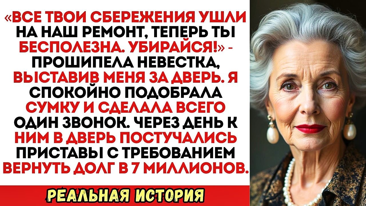 «Твои деньги кончились, убирайся!» — вышвырнула меня невестка. Но она не знала про..
