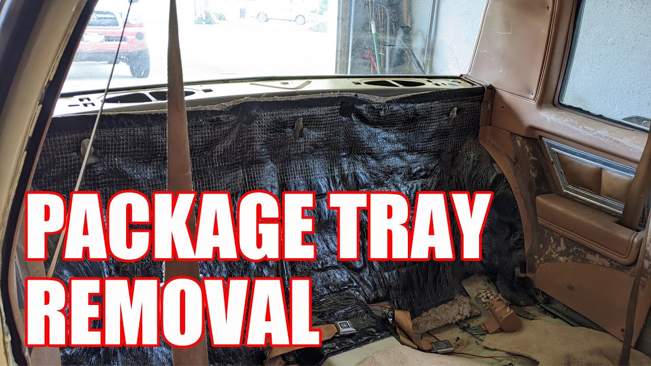 How to Remove the Rear Package Tray on a 78-87 GM G-Body