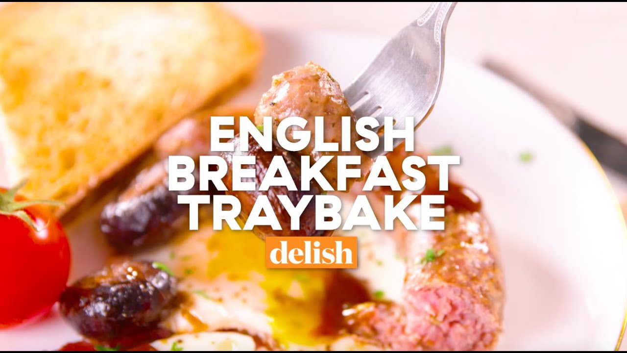Easy Full English Breakfast Traybake | Delish UK