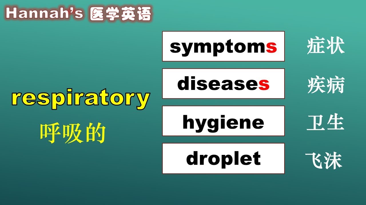 第96期  |流感季节 必备英语 (一） | 医学英语 | 看病英语 | 新闻英语 （第4期）