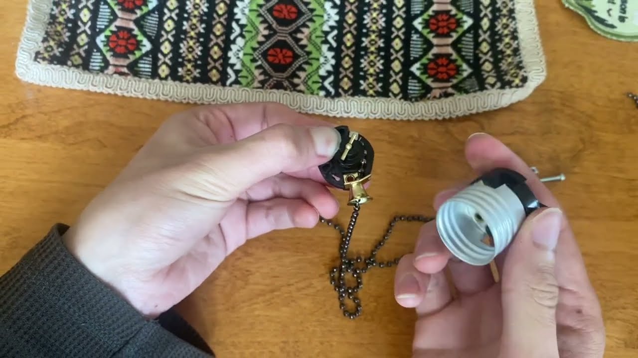 How to fix a pull chain lightbulb socket. 100% REAL NOT CLICKBAIT