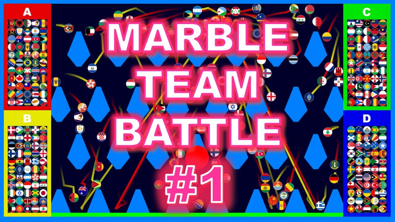 Marble Team Battle #1 | Marble Elimination Race in Algodoo | Marble Factory