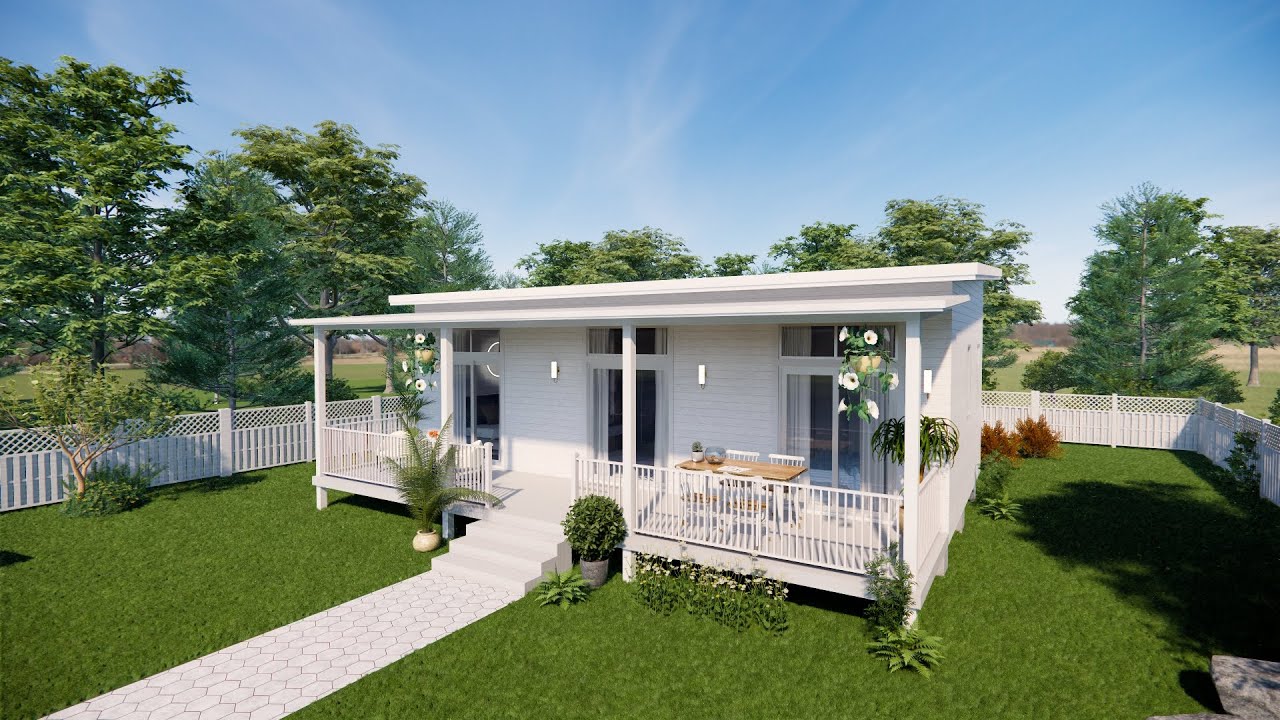 Beautiful Small White House - Cabin House - 2 Bedroom